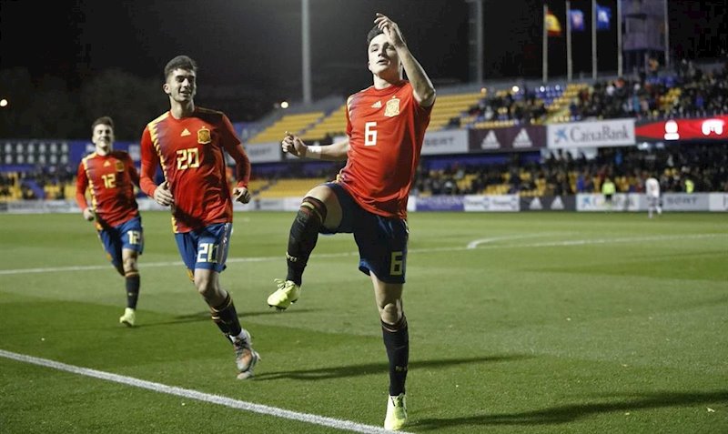 ep manu garcia marca el primer gol de la seleccion espanola sub-21 ante macedonia