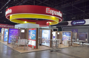 ep pabellon de espana en la feria intermodal south america celebrada en so paulo brasil