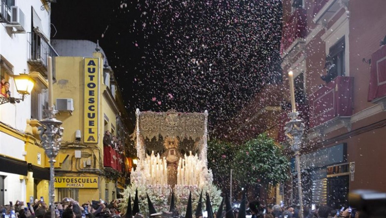 SEMANA SANTA DE SEVILLA 2019. HERMANDAD DE LA ESPERANZA DE TRIANA. | María José López - Europa Press ep semana santasevilla 2019 hermandadla esperanzatriana