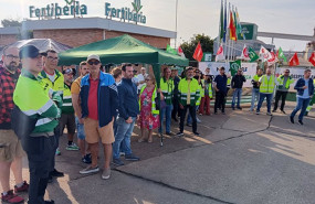 ep tercera jornada de la huelga en fertiberia en protesta del expediente de regulacion de empleo ere