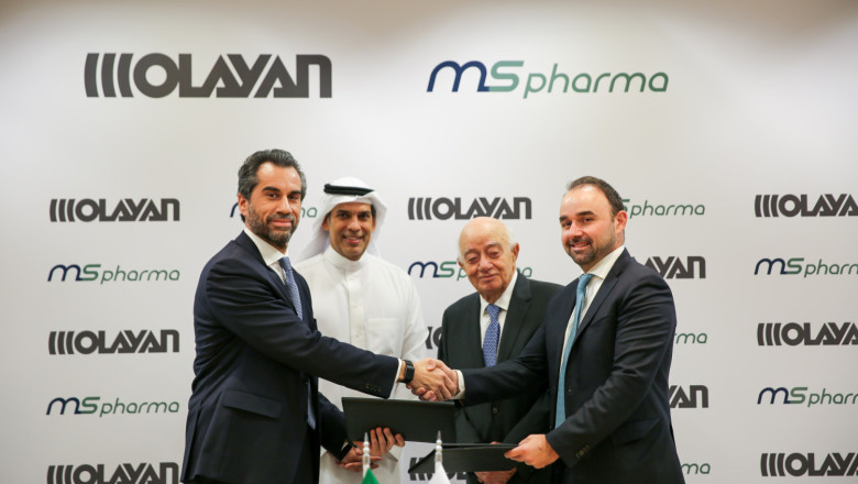The signing ceremony marks a new phase of collaboration between MS Pharma and Olayan Financing Company. ms pharma olayan financing 20260518142005