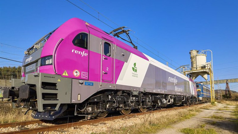 ep archivo locomotora cero co2 de renfe cercanias en asturias ep archivo locomotora cero co2 de renfe cercanias en asturias