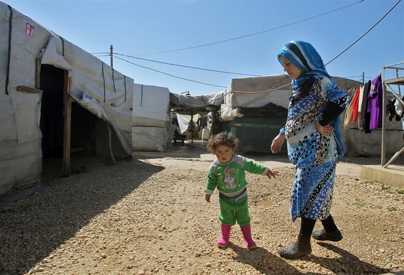 ep campo de refugiados sirios de mahamara en el norte de libano