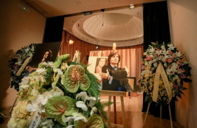 ep capilla ardiente de camilo sesto instalada en la sede de la sga un dia despues de su