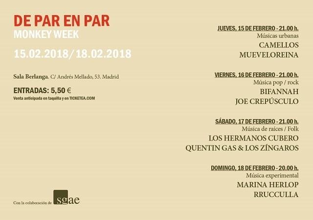 Cartel conciertos 'De par en par' | FUNDACIÓN SGAE ep cartel conciertos de parpar