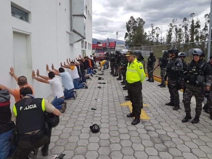 ep detenidos en quito en el marco de las protestas contra el gobierno de lenin moreno