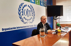 ep el director de la oficina en espana de la oit joaquin nieto en la presentacion del informe del