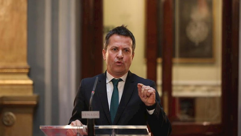 El portavoz de PVN en el Senado, Jokin Bildarratz, en rueda de prensa. | Marta Fernández Jara - Europa Press - Archivo ep el portavoz de pvn en el senado jokin bildarratz en rueda de prensa