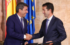 ep el president de la generalitat carlos mazon se reune con el presidente ejecutivo de indra group