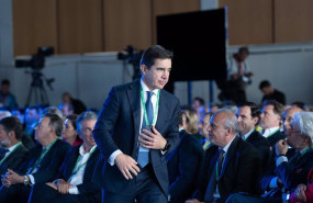 ep el presidente del bbva carlos torres durante a la 40 reunio cercle deconomia en el palau de