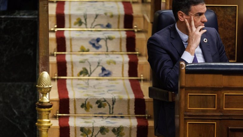 ep el presidente del gobierno pedro sanchez durante la segunda sesion de la mocion de censura en el ep el presidente del gobierno pedro sanchez durante la segunda sesion de la mocion de censura en el