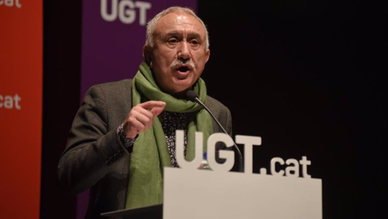 ep el secretario general de ugt pepe alvarez en el 17 congres nacional de la ugt de catalunya en ep el secretario general de ugt pepe alvarez en el 17 congres nacional de la ugt de catalunya en