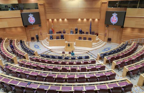 ep imagen del ultimo pleno del senado el pasado 17 de marzo con el hemiciclo practicamente vacio