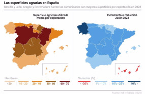 ep infografia con cifras de superficies agricolas por comunidades autonomas