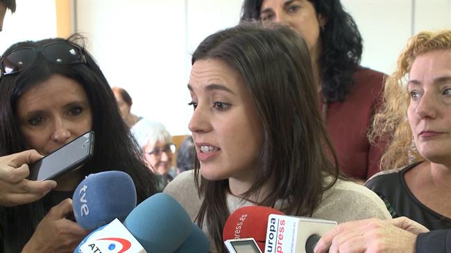 Irene Monteroen una asamblea con trabajadoras y colectivos de mujeres | EUROPA PRESS ep irene monteroenasambleatrabajadorascolectivosmujeres