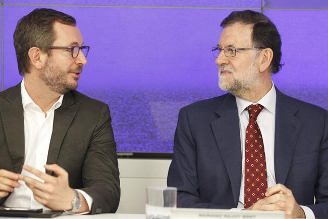 Javier Maroto y Rajoy en la reunión del Comité Ejecutivo Nacional del PP | EUROPA PRESS ep javier marotorajoyla reunioncomite ejecutivo nacionalpp