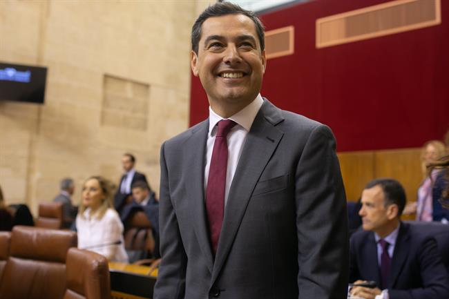 Juanma Moreno, durante la sesión de investidura | Jesús Prieto - Europa Press/Archivo ep juanma moreno durantesesioninvestidura