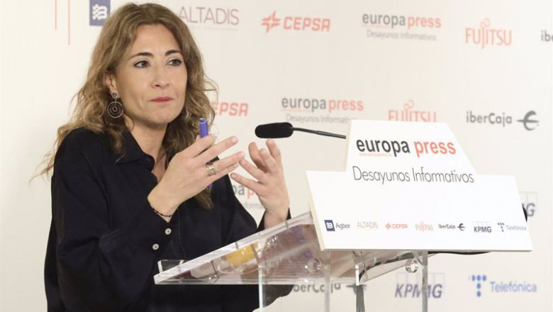 La ministra de Transportes, Movilidad y Agenda Urbana, Raquel Sánchez, interviene en un desayuno informativo de Europa Press, en el Hotel Hyatt Regency Hesperia Madrid, a 3 de marzo de 2022, en Madrid (España). | Eduardo Parra - Europa Press ep la ministra de transportes movilidad y agenda urbana raquel sanchez interviene en un desayuno 20220303095803