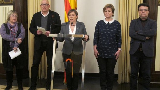 ep la presidenta carme forcadell y cuatro miembrosla mesaparlament