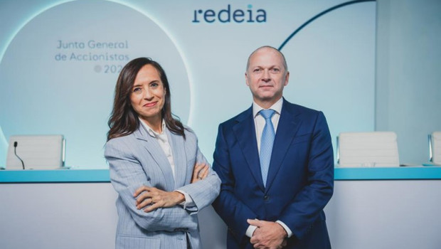 ep la presidenta de redeia beatriz corredor y su consejero delegado roberto garcia merino
