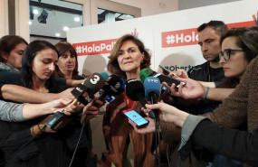ep la vicepresidenta del gobierno carmen calvo en declaraciones a los periodistas antes de acudir a