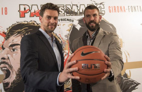 ep los jugadores de baloncesto pau y marc gasol en pau vs marc