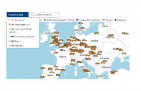 ep mapa de fabricas de vehiculos en europa