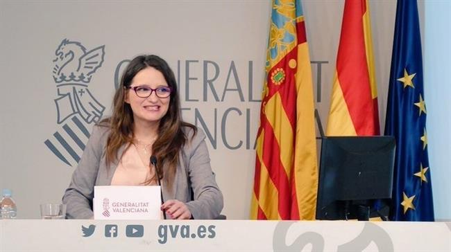 Mónica Oltra en rueda de prensa tras el pleno del Consell | TWITTER MÓNICA OLTRA ep monica oltraruedaprensaplenoconsell