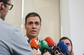ep secretario generalpartido socialistapresidentegobiernofunciones pedro sanchez ofrece declaracioneslos medioscomunicaciondereunionrepresentantesdiversos sectores culturalesla sedela sociedadartis