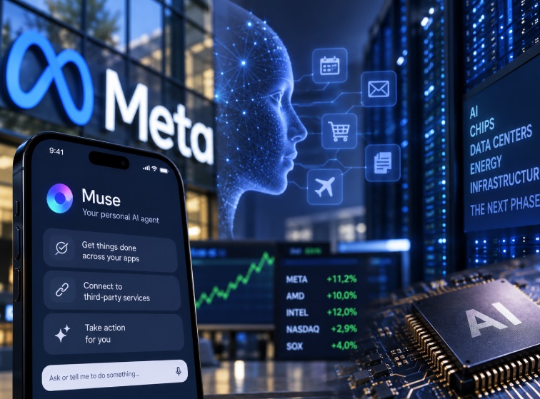 Meta reaviva la fiebre por la IA: el ‘boom’ se extiende a chips e infraestructuras