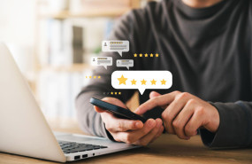 customer satisfaction survey concept 5star satisfaction service experience rating online application 