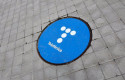 ep archivo   senal en el suelo en las inmediaciones de la sede de telefonica