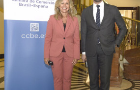 ep archivo   trinidad jimenez presidenta de la ccbe y eduardo leite gobernador de rio grande do sul