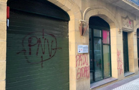 ep atacado el batzoki de la parta vieja de san sebastian