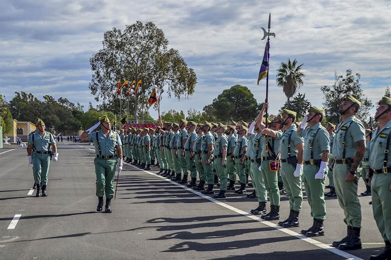 ep brigada de la legion en la base de viator almeria