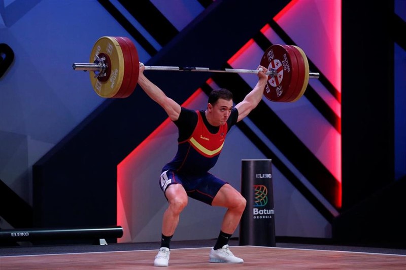 ep el halterofilo espanol andres eduardo mata en el campeonato del mundo absoluto