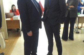 ep el ministro de transportes jose luis abalo conversa con el ministro de fomento inigo de la serna
