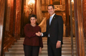ep el presidente encargado de venezuela juan guaido se reune con la ministra de asuntos exteriores