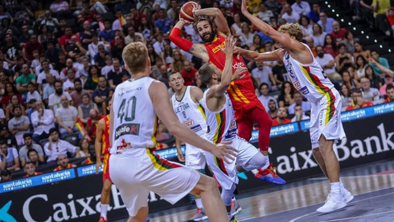 España vence a Lituania al ritmo de Ricky Rubio | ALBERTO NEVADO/FEB ep espana vencelituaniaritmoricky rubio