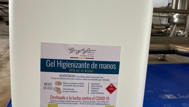 ep gonzalez byass produce y distribuye gel hidroalcoholio para luchar contra el coronavirus