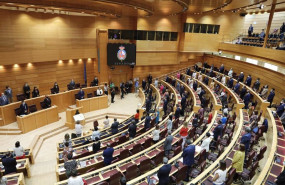 ep hemiciclo del senado durante la primera sesion plenaria tras el paron estival en madrid espana