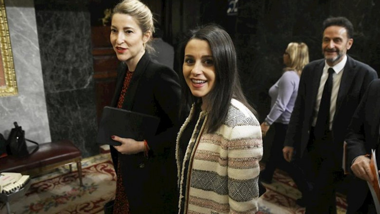 ep ines arrimadas y los diputados de ciudadanos maria munoz y edmundo bal