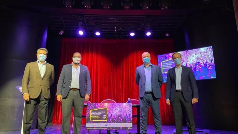 ep juntos por la hosteleria y espana de noche presentan el plan de apertura segura del ocio y ep juntos por la hosteleria y espana de noche presentan el plan de apertura segura del ocio y