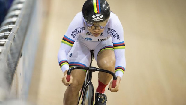 ep la hongkonesa sze wai lee en una prueba de la uci del mundial de ciclismo en pista