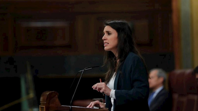 ep la ministra de iguadad irene montero interviene durante el pleno celebrado este miercoles en el