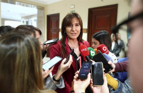 ep la portavoz de jxcat en el congreso laura borrs atiende a los medios de comunicacion en los