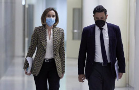 ep la portavoz del pp en el congreso cuca gamarra i se dirige a una rueda de prensa anterior a una
