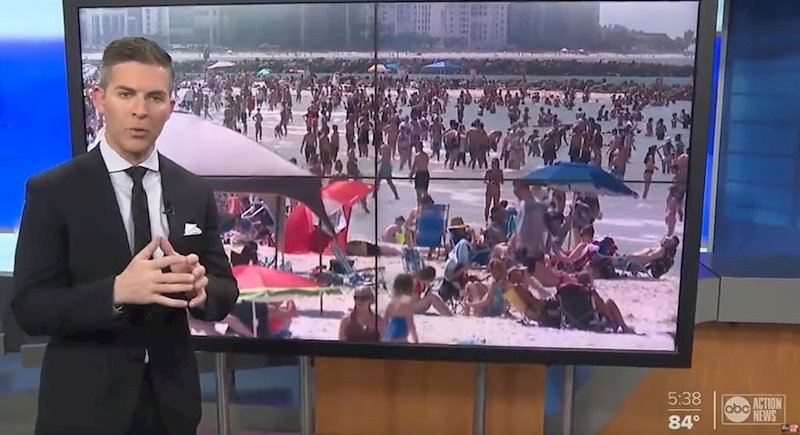 Las playas de Estados Unidos abarrotadas, a pesar de la advertencia, en plena crisis del coronavirus | ABC ACTION NEWS ep las playas de estados unidos abarrotadas a pesar de la advertencia en plena crisis del