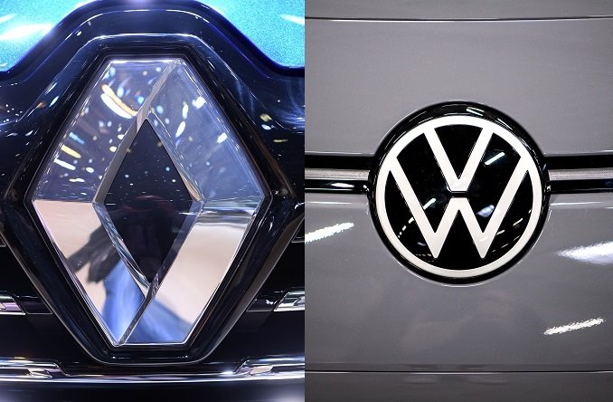 Logos de Renault y de Volkswagen. | RENAULT Y VOLKSWAGEN ep logos de renault y de volkswagen