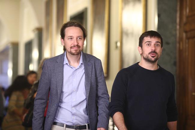 Pablo Iglesias y Ramón Espinar en el Senado | EUROPA PRESS ep pablo iglesiasramon espinarsenado